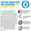 20x20x1 Air Filter,MERV 8,Furnace Air Filter for HVAC,Dust Defense-4packs by