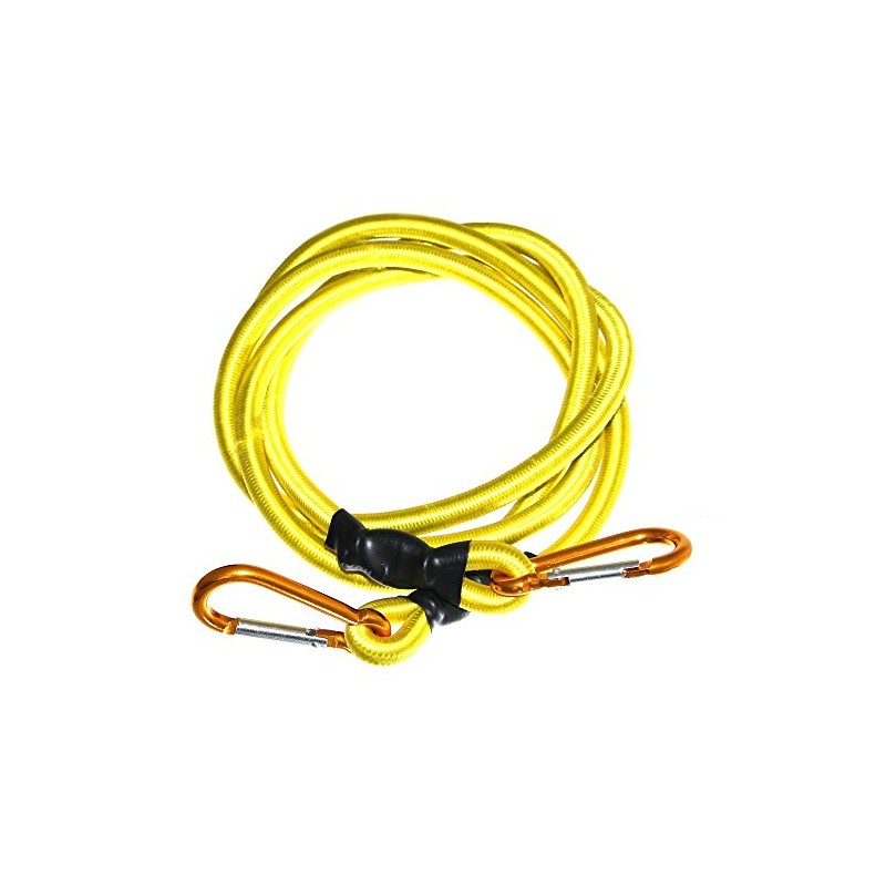 1 Elastic Tension Rope 1.8 m with Carabiner Hook for