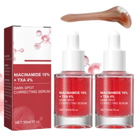 ExcellaElite Dark Spot Correcting Serum 2PCS Niacinamide Serum Niacinamide Dark Spot Correcting Serum Targets Signs of Acne With 10% Niacinamide + 4% Tranexamic Acid Suitable for All Skin Types