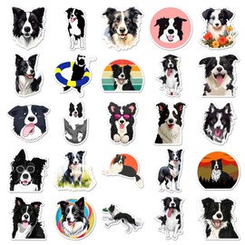 Border Collie Sticker 50 Pcs Cute Stickers Dog Stickers Dog Party Favors Puppy Stickers Funny Dog Stickers for Dog Food Bowls Doghouse Collie Dog Decals Waterproof