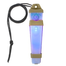 Personal Identification Marker Light Survival Safety Signal Light Tactical Helmet Survival Personal Signal for Hunting Hiking Cycling Boating Fishing (KH-Blue)