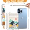 Yonlevres Sunrise Mountain Credit Card Holder Slim Wallet, RFID Wallet