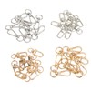 40Pcs Lobster Claw Clasps Zinc Alloy Gold Silver Color Glossy