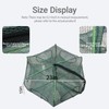 2Pcs Foldable Fish Trap,Minnow Trap,Crab Trap,Fishing Net,Bait Cage for Crabs