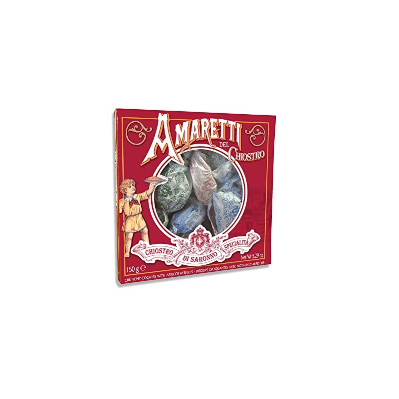 Amaretti Del Chiostro, Amaretti Di Saronno Crunchy Italian Cookies, 5.3