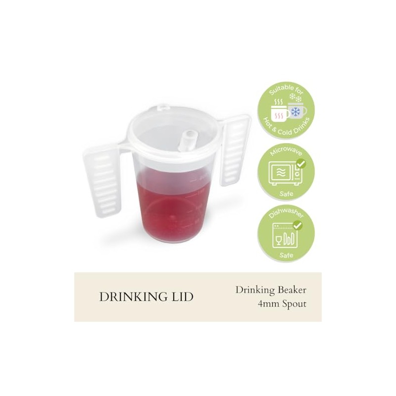 Life With Dignity Wing Handled Beaker with Drinking Lid -