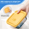 4 Pack 32oz Stainless Steel Sandwich Containers with Silicone Lids
