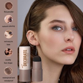 Root Touch Up Powder Brown, Waterproof Hairline Powder For Grey Coverage & Sparse Hair Concealer, Root Cover Up Natural-Looking Matte Finish, Easy Applicator For Women And Girls