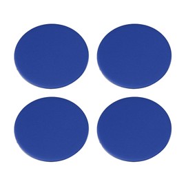 ACROPIX 50mm Car Universal Wheel Center Hub Caps Emblem Badge Decal Sticker Gloss Blue - Pack of 4