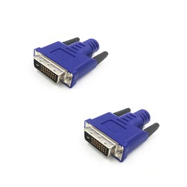 FUERAN DVI Graphics Card Display GPU Detection Monitor DVI Dummy Plug Adapter Fit Headless-2560x1600@60Hz, 2 Pack