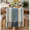 Caflife Boho Table Runner Blue and White for Modern Farmhouse