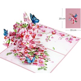 Card Mavens Orchid 3D Pop Up Birthday Cards for Women Mum Grandmother Mother's Day Cards Daughter Aunt Girlfriend Sister in Law Anniversary Card for Wife Birthday Cards Retirement Pop Up