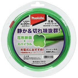 Makita A-60844 Flower Shaped Nylon Cord Flower Cross Section 0.08 inch (2 mm) Diameter x 99.8 ft (30 m) Roll