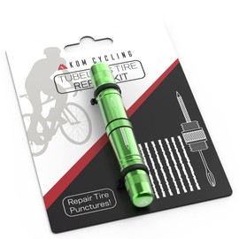 KOM 自転車用チューブレスタイヤ修理キット 8色 マウンテンバイクやロードバイクのタイヤのパンクを修理 – タイヤ修理フォークとリーマー、ベーコンストリップ8本付き。 チューブレスバイクタイヤ修理キット (Red)' specified cannot be used as it conflicts with the value 'KOM サイクリング チューブレスタイヤ修理ツール - チューブレスタイヤのフラットタイヤのパンクを修理 - (Green)