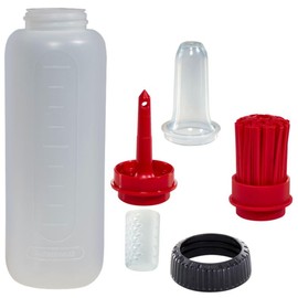 Farberware BBQ Squeeze Bottle Flavor Basting Set- Flavorful and Mess Free Cooking Indoors and Outdoors, Markings for Measuring, Dishwasher Safe