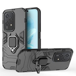 ESTH® Case for Honor 200 Lite 5G [360° Rotating Stand] [Military Grade Anti-Fall Protection] Cover Compatible with Magnetic Car Mount, Black