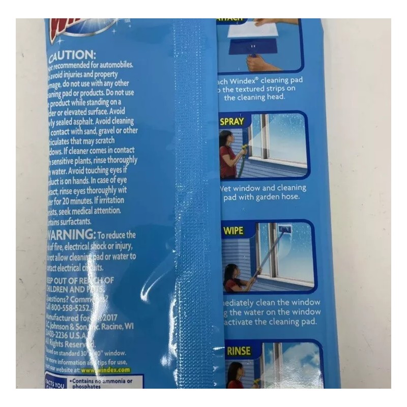 Windex FAST Windex Outdoor Refill Pads for Cleaning Glass, Windows