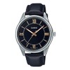 Casio MTP-V005L-1B5 Men's Standard Analog Black Leather Band Roman Black