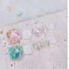 Pink & Blue Ice Stone Pedi Tip - Pink /