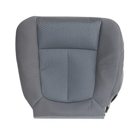 SecosAutoparts - Funda de asiento de tela de repuesto para parte inferior del conductor, color gris compatible con Ford F-150 XLT XL 2011 2012 2013 2014