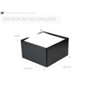 DELMON VARONE - Premium Leather Boxcalf Black Note Box with