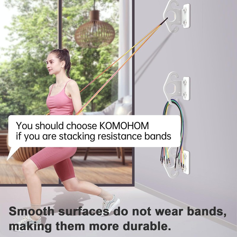 Resistance Band Wall Anchor,Resistance Band Hooks for Resistance Band Wall