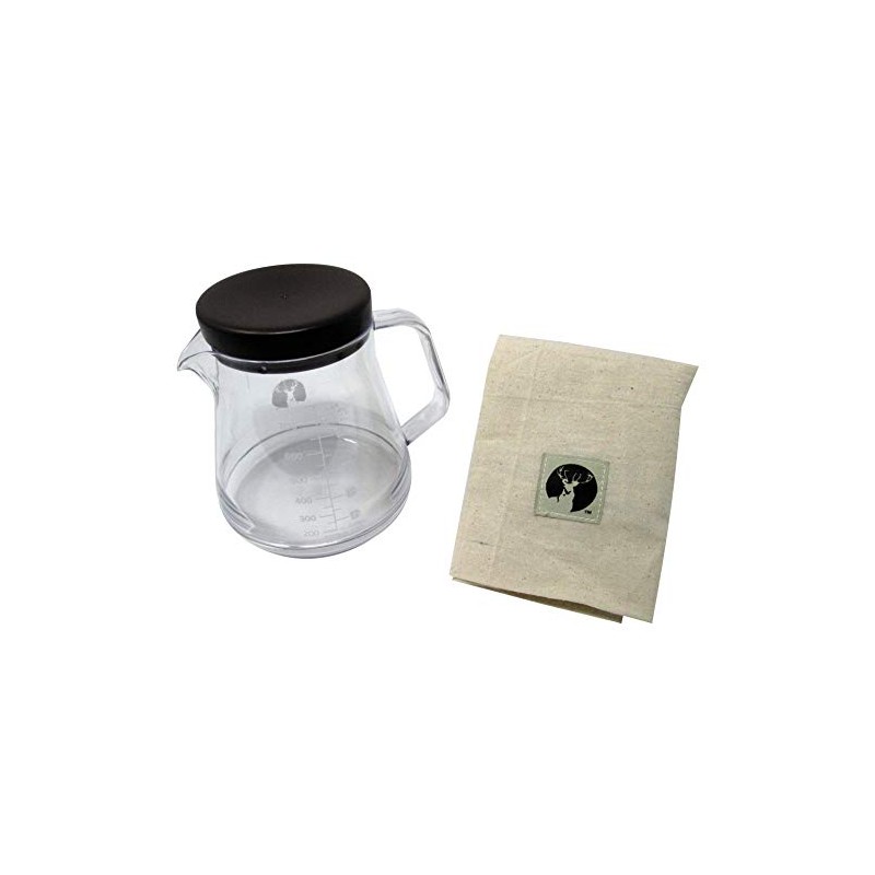 Captain Stag UW-3523 Coffee Pot, Crack Resistant, 28.9 fl oz