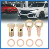VekAuto 2 Sets 16mm Banjo Hose Barb Bolt Fitting for