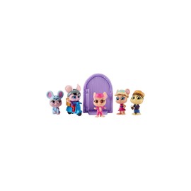 BANDAI Millie and Friends Mouse in The House CO07707 Pack of 5 Figures Toys, Collectible Toys, Imaginative Play, for Kids Ages 3 to 7