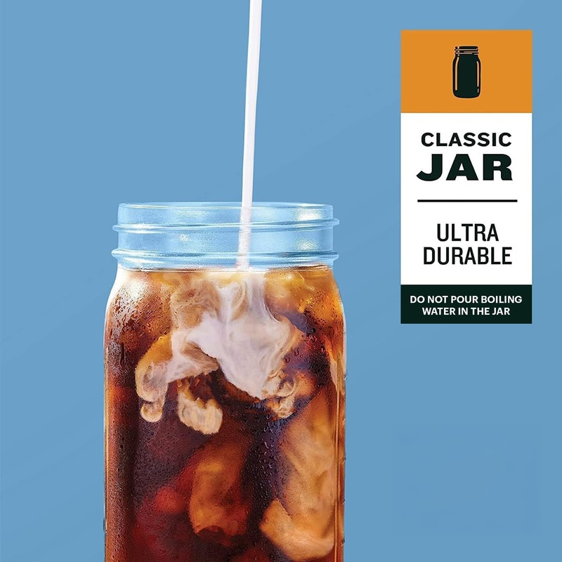 County Line Kitchen Glass Cold Brew Coffee Maker with Lid