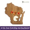 Totally Bamboo Wisconsin State Shaped Cutting Board