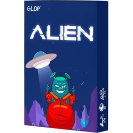 Glop Alien: Card Game for Adults & Kids 10+, Family Board Game, 10 Min, 2-8 Players, Multilingual Instructions