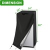 Guisong Refrigerator Cover, Waterproof&Dustproof Cover for Protecting Upright Freezers/Beverage Refrigerator-Suitable