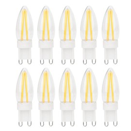 10Pcs G9 LED Bulb 3W Warm White Light Lamp Bi Pin Base Bulb Chandelier Lighting Accessories AC110V