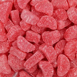 Red Cherry Slice Wedges Candy 5LB Bag