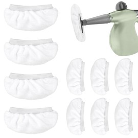 10 Pack Universal Microfiber Cloths for Handheld Steam Cleaner, Compatible with Bissell Steam Shot, Comforday, PurSteam, Dupray Neat Steam, Washable Reusable Steam Mops Pads