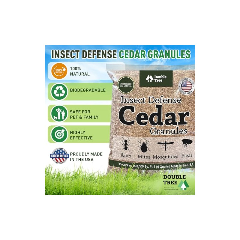 Double Tree Home and Garden Cedar Granules | Repels Fleas,