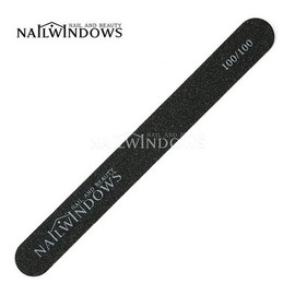 Nail Window Black Wood File 100/100 / 네일윈도우 블랙 우드파일100/100