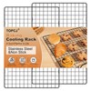 TOPCJ 2PCS Cooling Rack for Baking, 10”X15” Heavy Duty Wire
