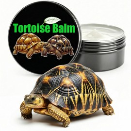 KR. LIF Tortoise Shell Conditioner Balm – 2.6 Oz Shell Care Cream for Sulcata, Hermann, Russian & Baby Tortoise – Moisturizer for Dry Shell & Skin