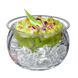 Prodyne Dips on Ice Acrylic Dip Bowl, 16 oz., clear