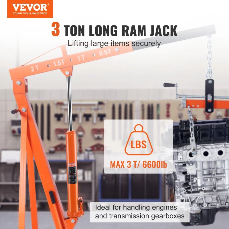 3 Ton Hydraulic Bottle Jack Steel Car Jack With Long