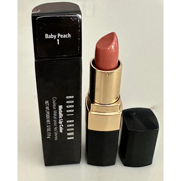 Bobbi Brown Metallic Lip Color BABY PEACH 1