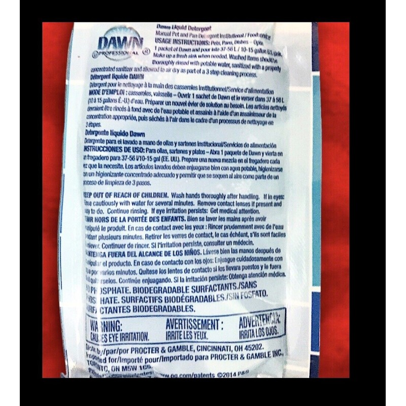 Dawn Professional 20pk Dawn professional dish detergent Manual Pot &