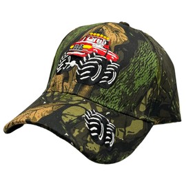 R&M Headwear Children's Embroidered Monster Truck Baseball Hat/Cap (Multiple Colors Available) (Assorted Camo)