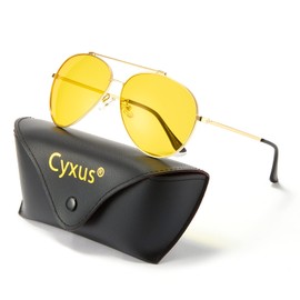 Cyxus Aviator Glasses Stylish Blue Light Blocking Eyeglasses Computer Eyewear Anti Eyestrain Metal Frame Y06