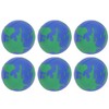 12PCS Globe Soft Ball 63mm Squeezable PU Portable Earth Stress