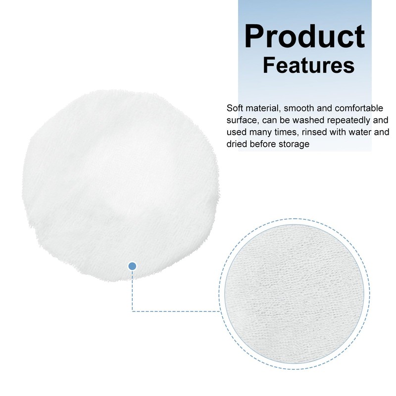 sourcing map 6pcs Car Polisher Bonnet Buffing Pad Cotton Fabric