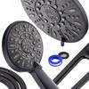 AQUABAR High-Pressure 48-mode 3-way Shower Spa Combo with Adjustable 18"