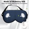 100% Natural Silk Sleep Mask for Relieving Fatigue & No